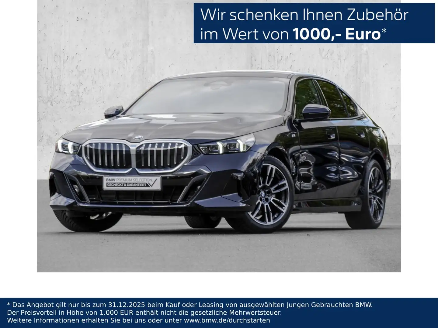 BMW 520 i M Sport HUD ACC AHK RFK NAVI LED PDC V+H Schwarz - 1