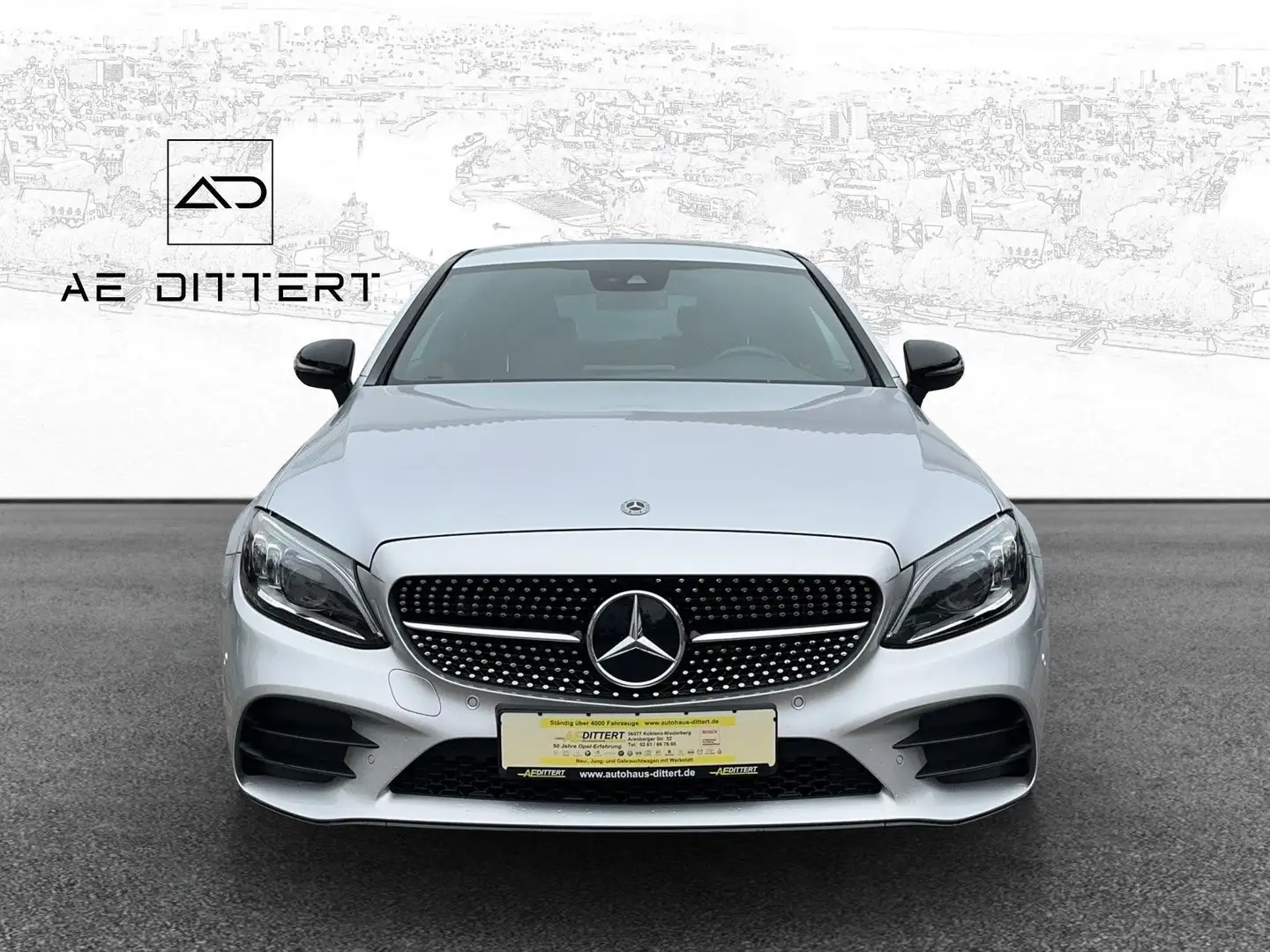 Mercedes-Benz C 300 Coupe Amg Line+Night+Cam+Led+ Argent - 2