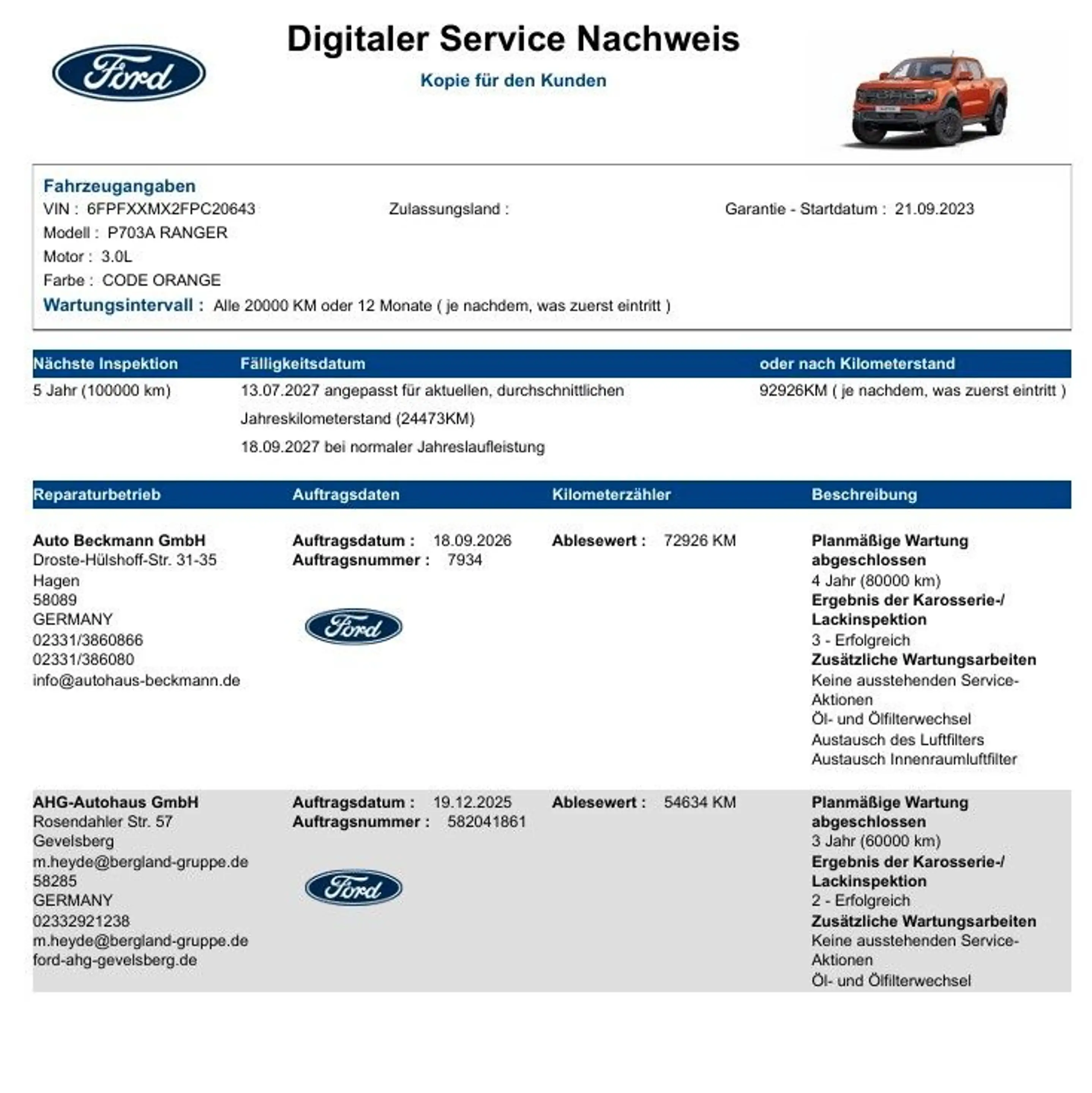 Ford Ranger Raptor Ranger Raptor e-4WD 3.0 V6 #AHK #ACC #B&O #LED — photo 4