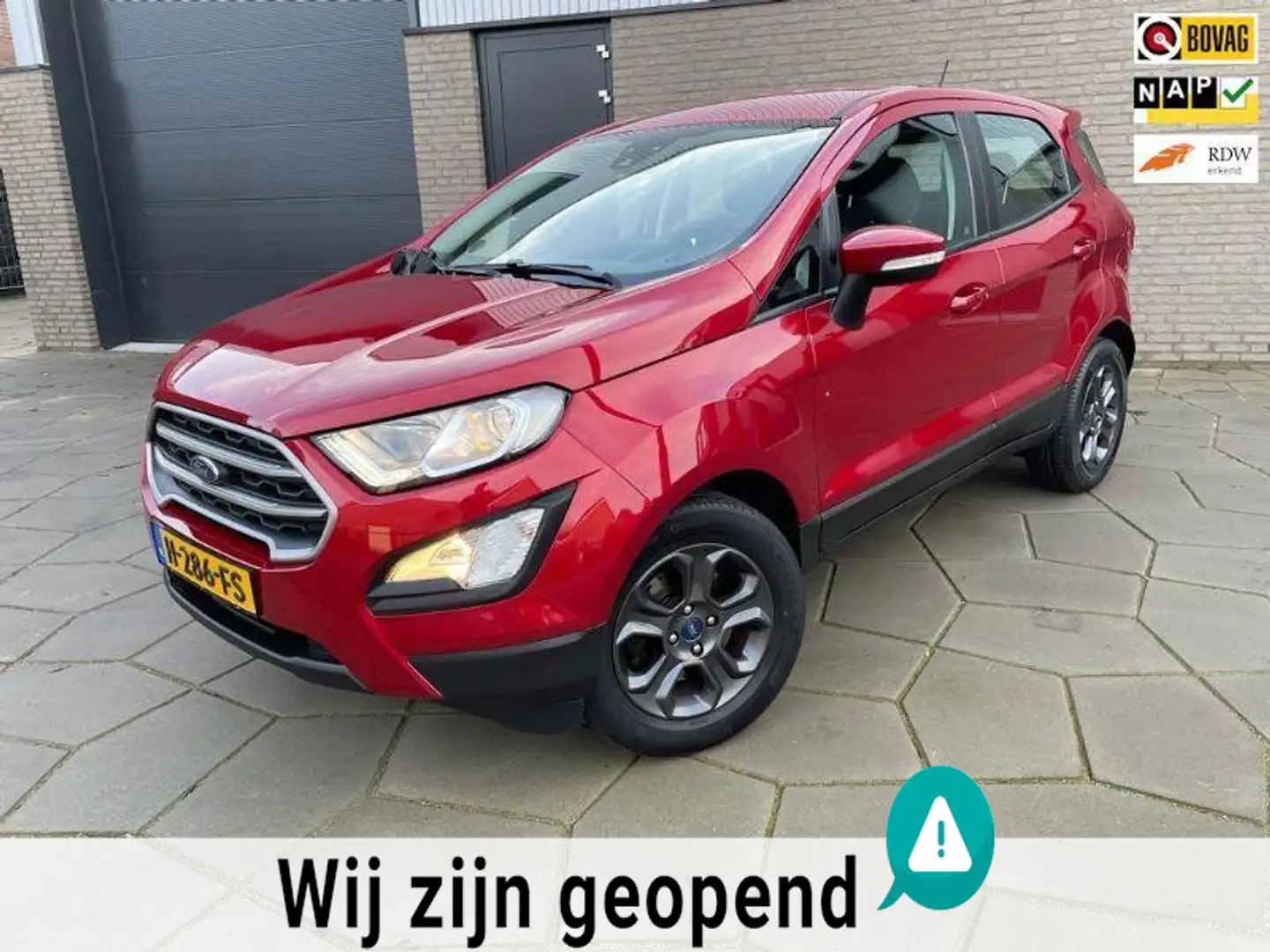 Ford EcoSport 1.0 EcoBoost Conn.|ook als Private-lease auto besc Rood - 1