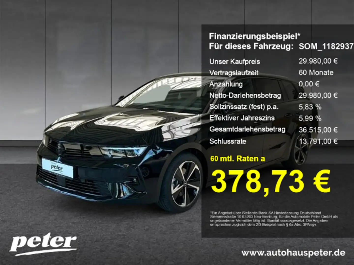 Opel Astra Astra L 1.2 Mild-Hybrid GS IntelliLux LED Navi Ver Schwarz - 1