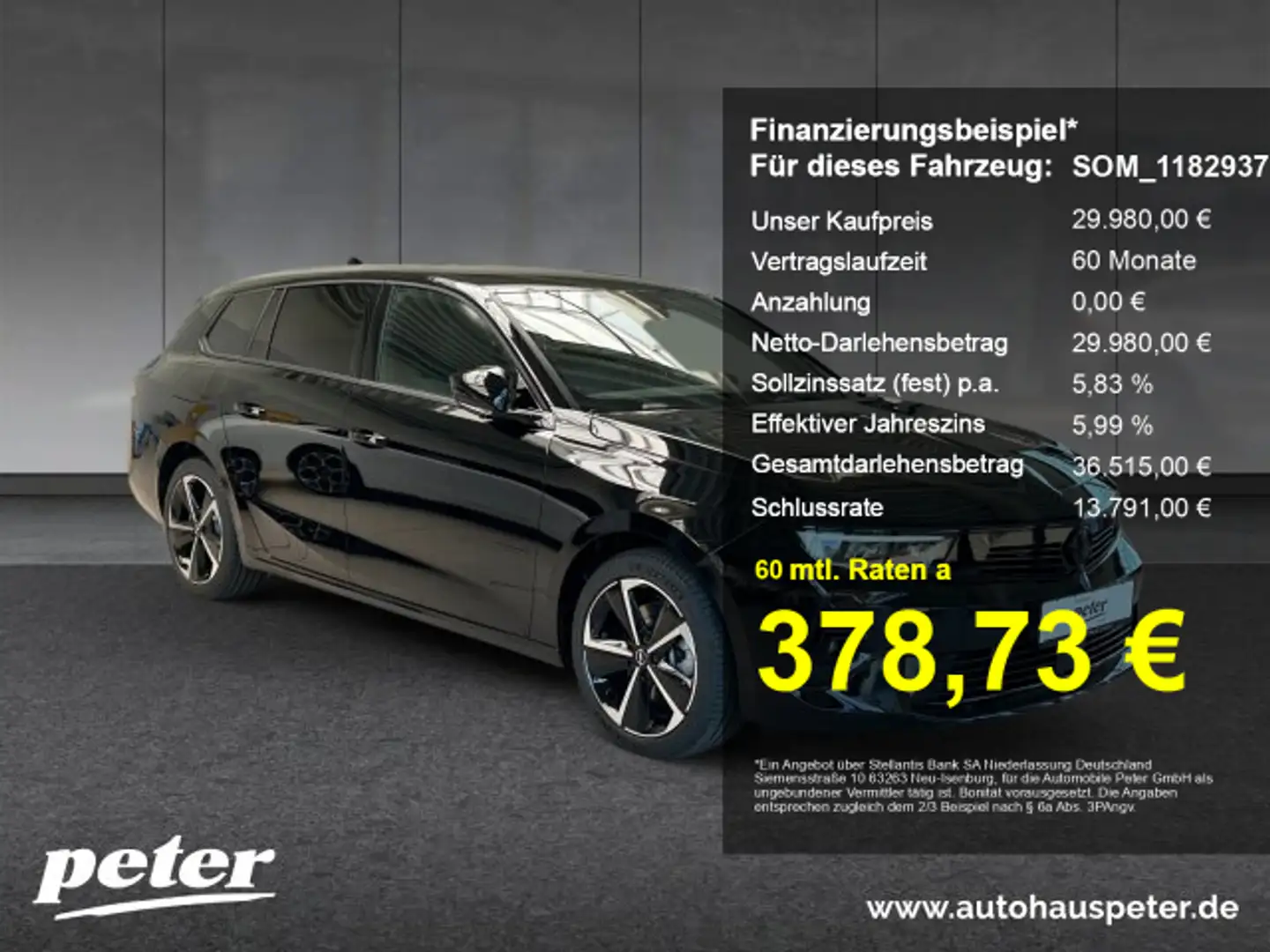 Opel Astra Astra L 1.2 Mild-Hybrid GS IntelliLux LED Navi Ver Noir - 1
