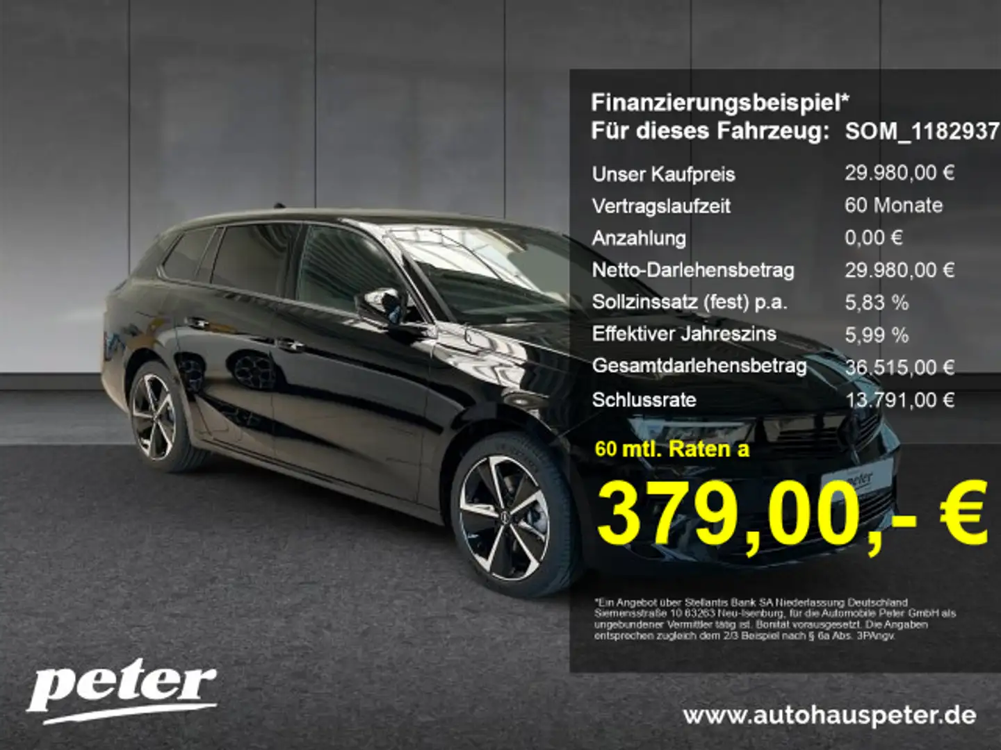 Opel Astra Astra L 1.2 Mild-Hybrid GS IntelliLux LED Navi Ver Noir - 1