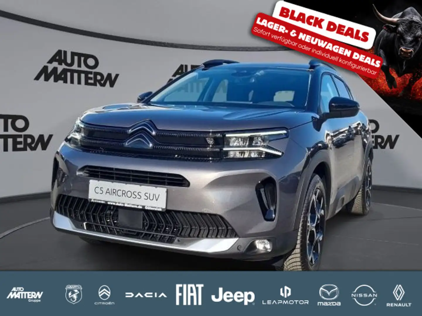 Citroen C5 Aircross 1.2 Mild-Hybrid MAX Klimaaut.|NAVI|S Grijs - 1