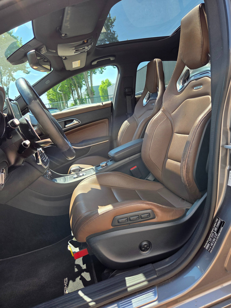 Mercedes-Benz CLA 45 AMG 4-Matic Pano/MemoryKeyless/Sport seats/Cognac leder/Camera — photo 4