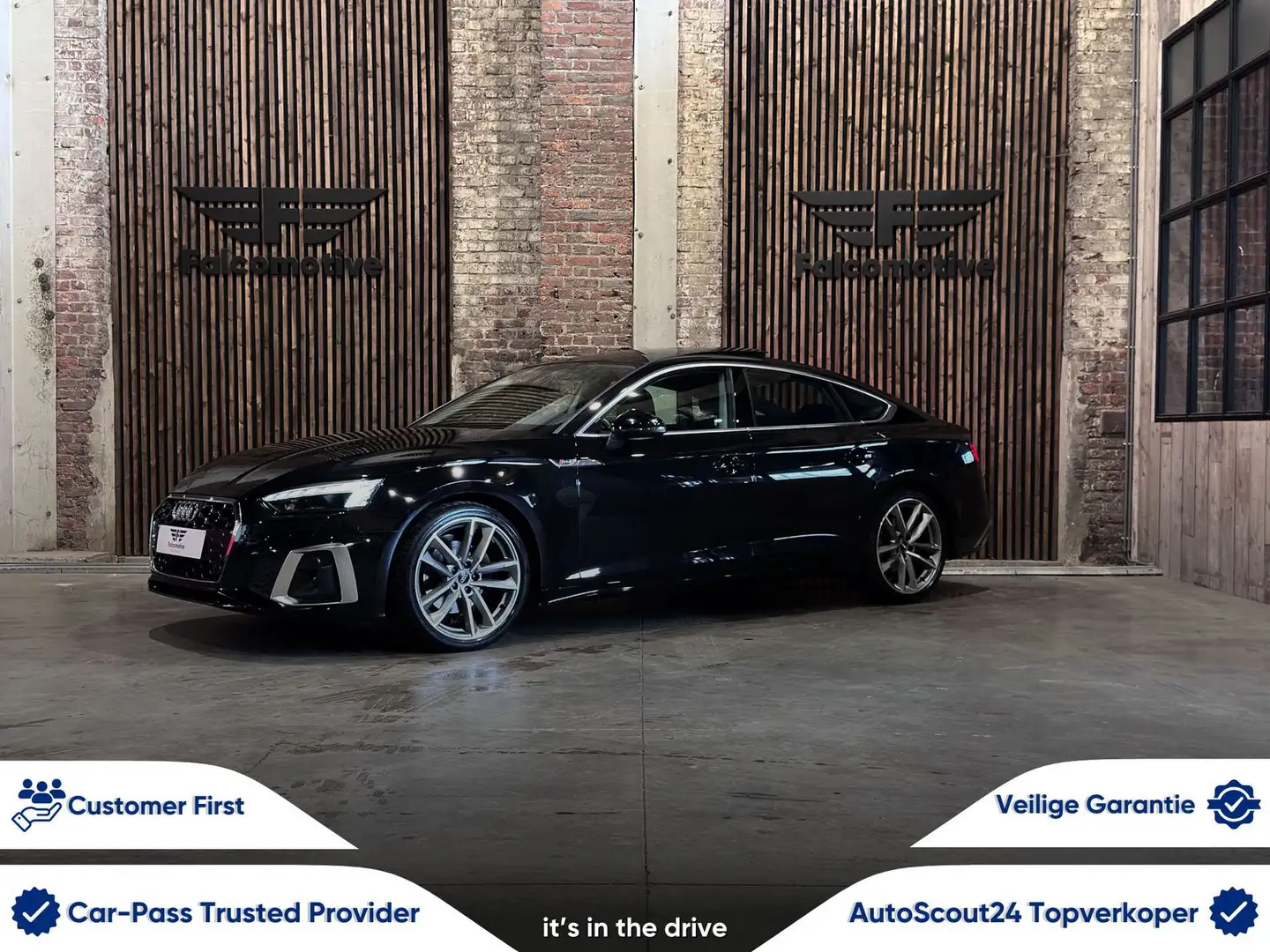 Audi A5 30TDI*S-TRONIC*S-LINE*SCHUIFDAK*MATRIX-LED*SPORTB Schwarz - 1