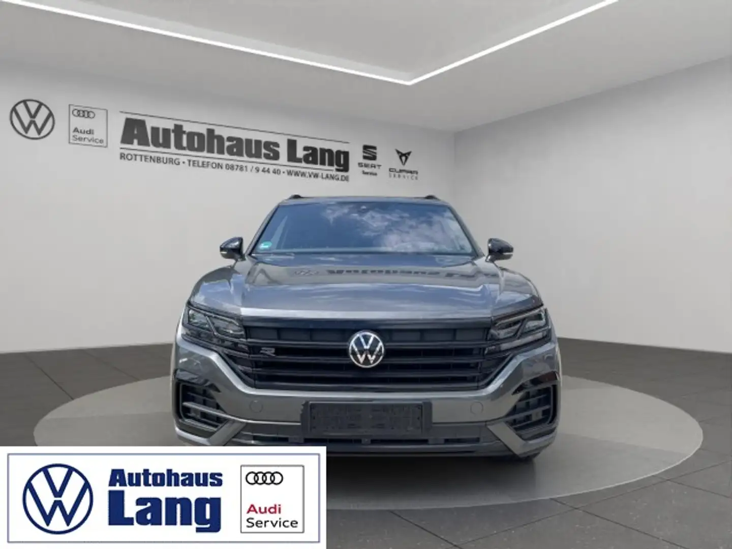 Volkswagen Touareg 3.0 V6 TDI R-Line 4Mo HUD Pano DYNAUDIO VOLL 8-fac Grau - 1