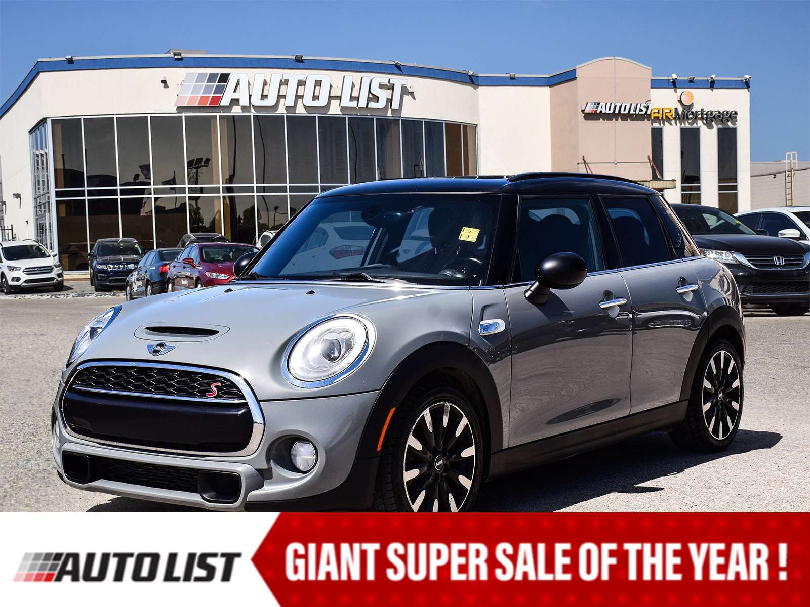 2017 MINI 3 Door S*LEATHER*PANOROOF*SPORTS*ALLOY RIMS*HTD SEATS*A/C