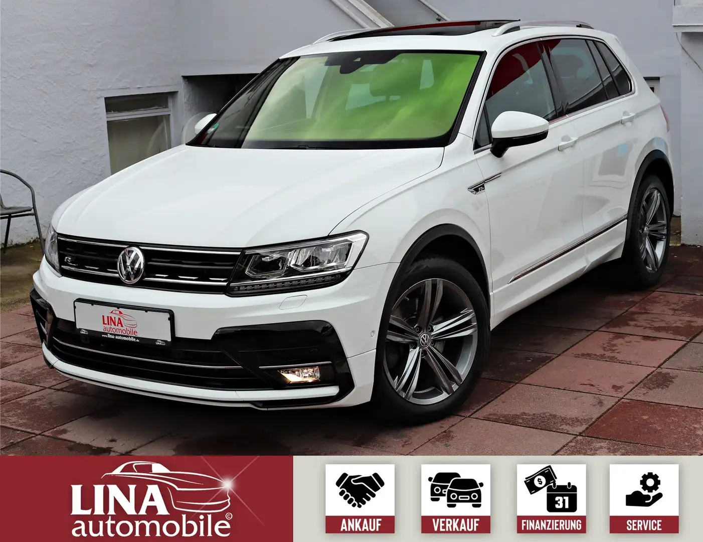Volkswagen Tiguan 2.0 TSI 4M R-LINE PANO*VIRTUAL*ACC*AHK* Weiß - 1