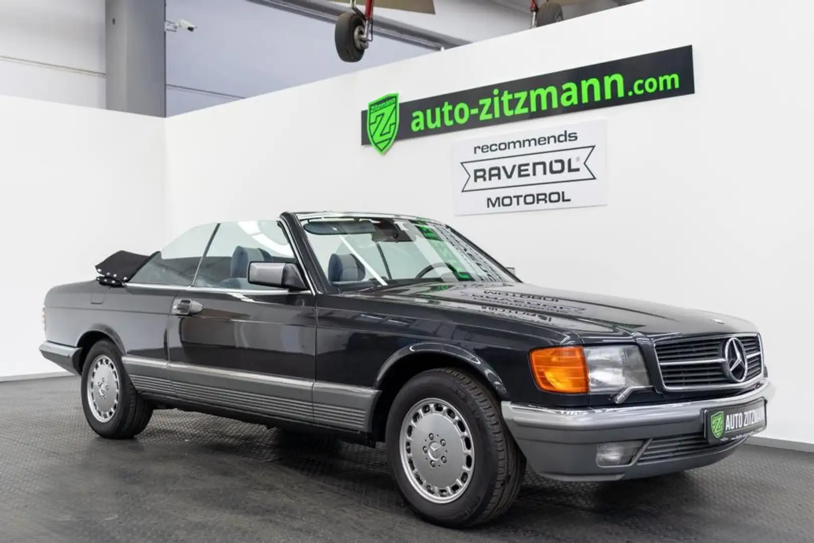 Mercedes-Benz 500 SEC Cabrio/KLIMA/TEMPO/RARITÄT/H-KENNZEICHEN Negru - 1