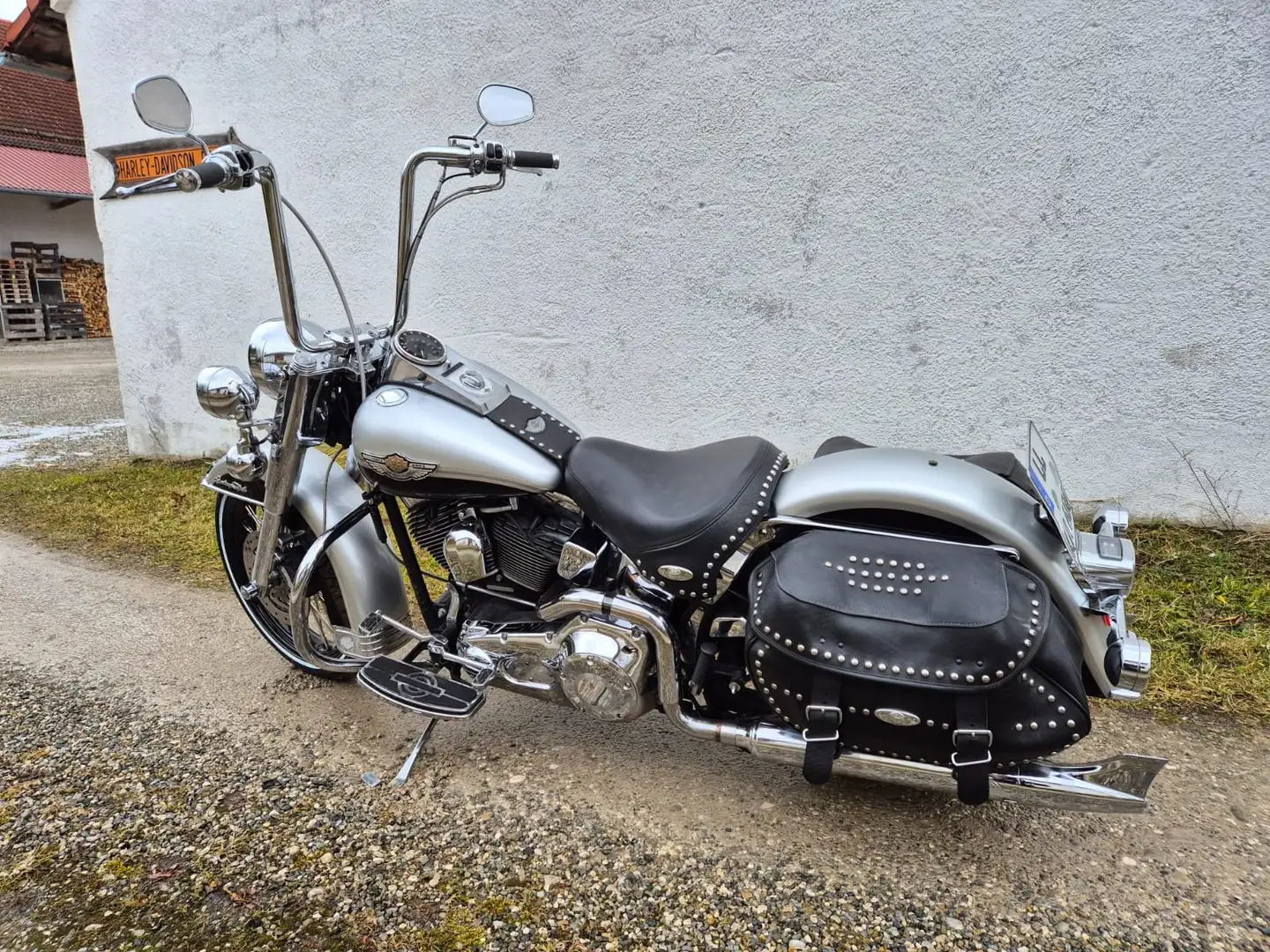 Harley-Davidson Heritage Softail FLSTC Argintiu - 1