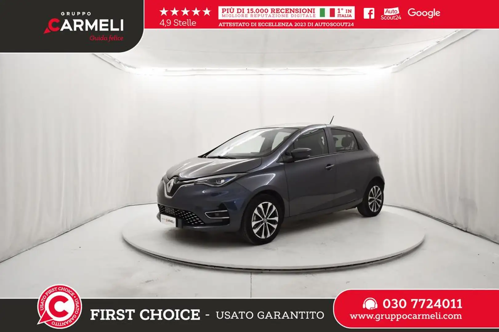 Renault ZOE Intens R135 -BATTERIA DI PROPRIETA' Grigio - 1