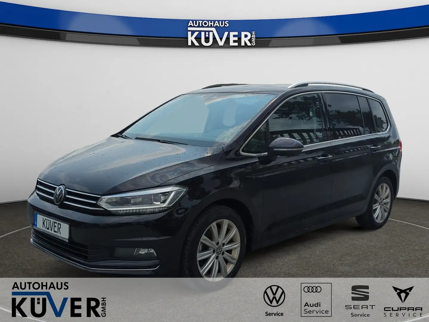 Volkswagen Touran Highline 1,5 TSI DSG Navi+ACC+AHK+Shzg. Schwarz - 1