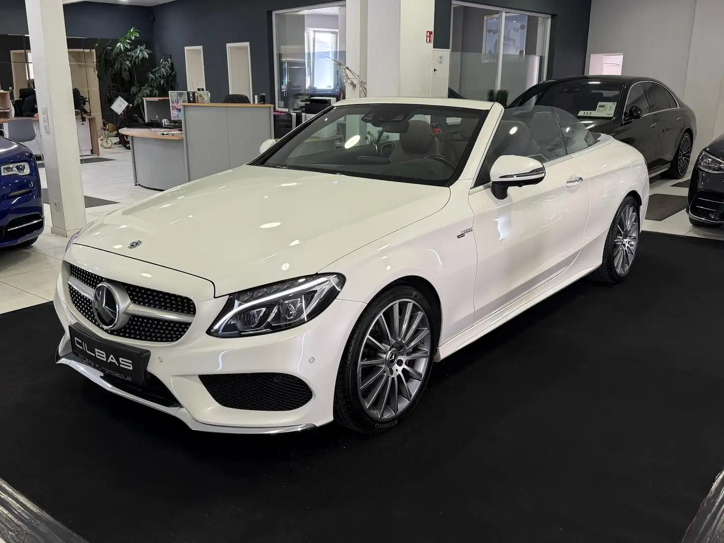 Mercedes-Benz C 300 Cabrio AMG-Line*HUD*360*SPUR*DIST*BICOLOR* Weiß - 1