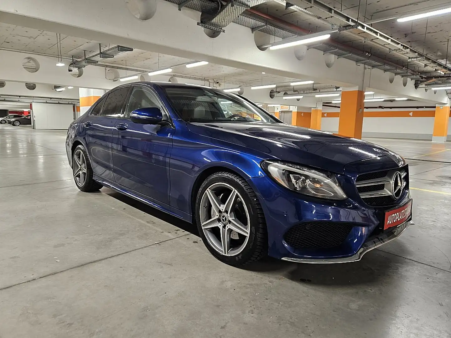Mercedes-Benz C 220 d AMG Line Aut. LEDER BURMESTER NAVI *FINANZIER... Blau - 2