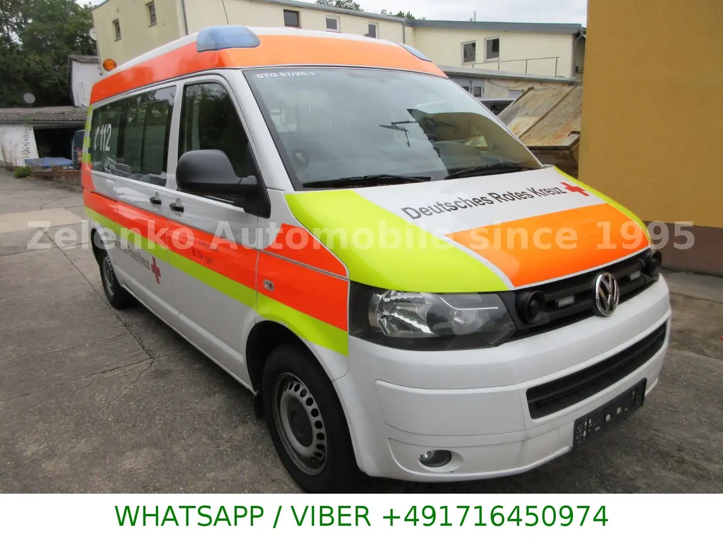 Volkswagen T5 Transporter T5 2,0 TDI DSG 103 KW Krankenwagen Weiß - 2