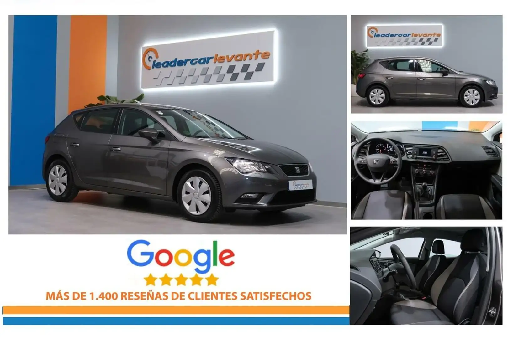 SEAT Leon 1.6 TDI REFERENCE S/S 110CV Gris - 2