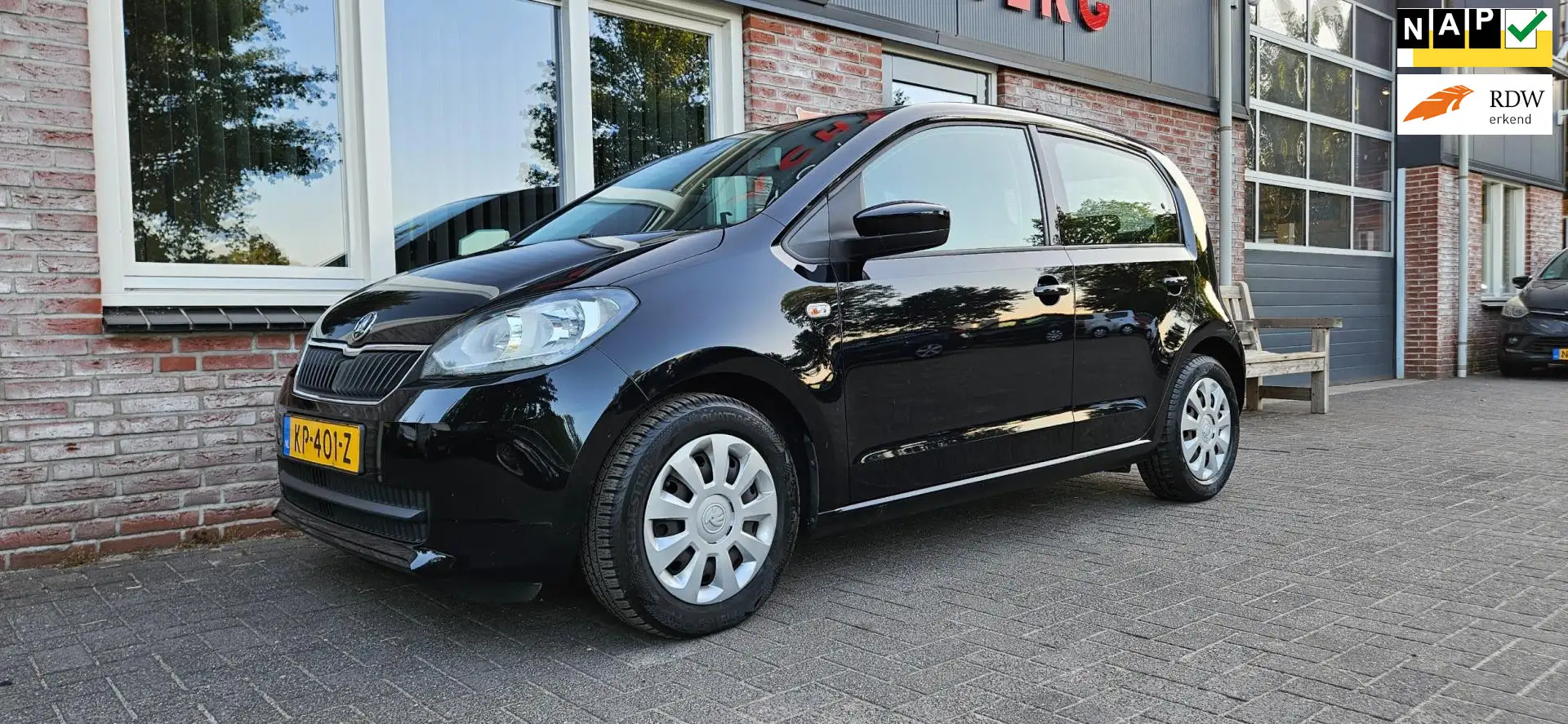 Skoda Citigo 1.0 Greentech Ambition Airco! Cruise Control! 5-De Zwart - 1