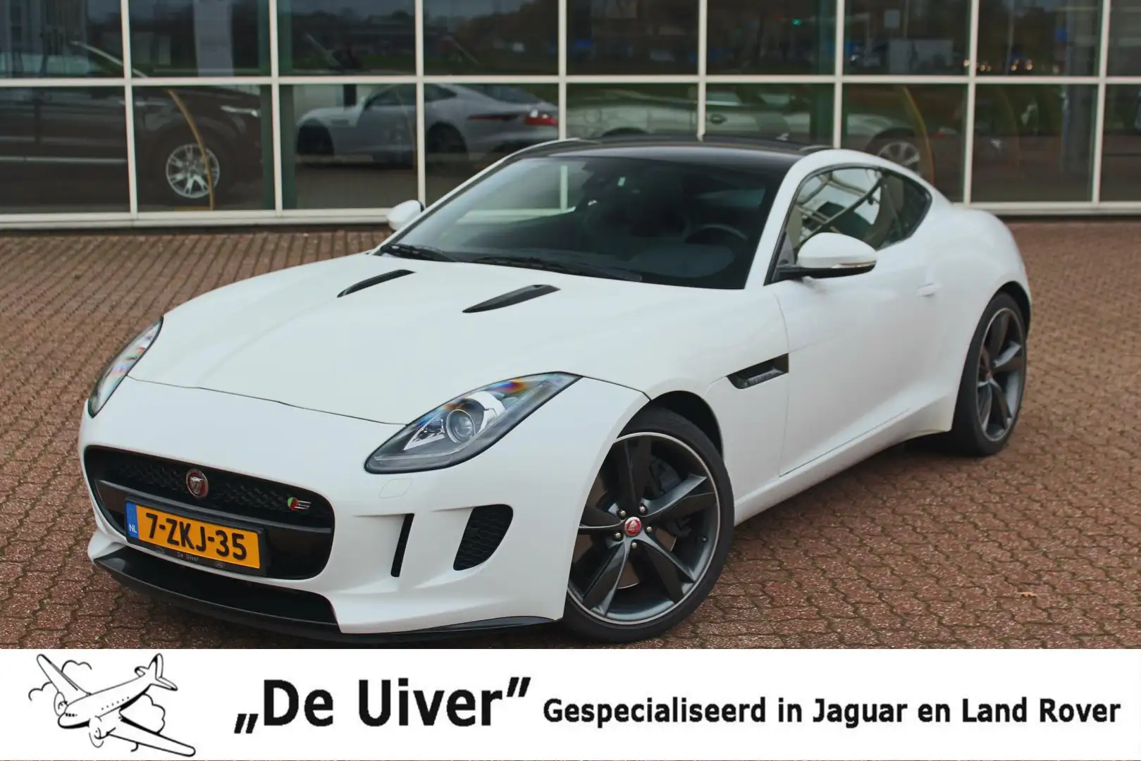 Jaguar F-Type 3.0 V6 Coupé 380 PK origineel Nederlandse Auto, km Blanc - 1