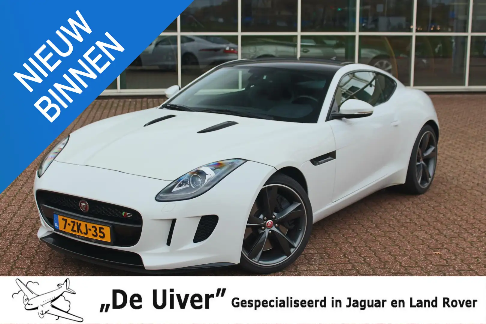 Jaguar F-Type 3.0 V6 Coupé 380 PK origineel Nederlandse Auto, km Wit - 1