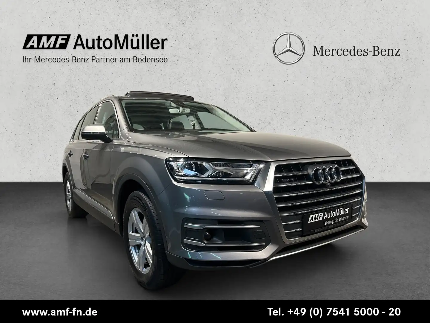 Audi Q7 Q7 3.0 TDI QUATTRO PANO+STDHZG+LEDER+ALLRADLKG Grau - 1