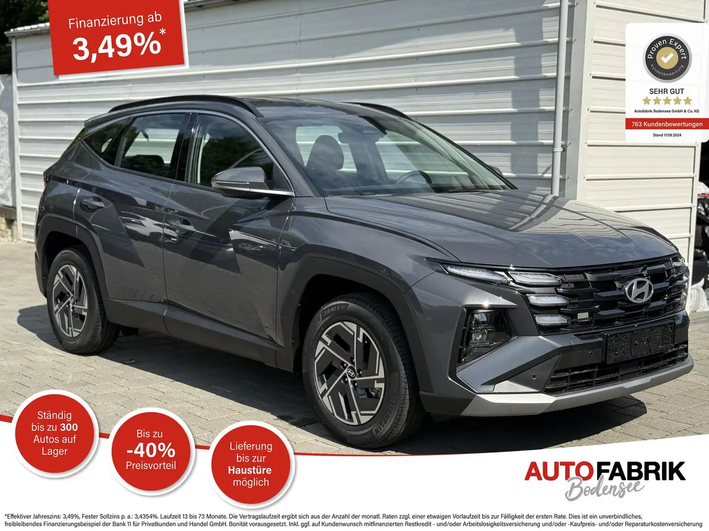 Hyundai TUCSON FL (MJ25) 1.6 T-GDI Navi*SHZ*Totwinkel*Kamera*Keyl Grijs - 1