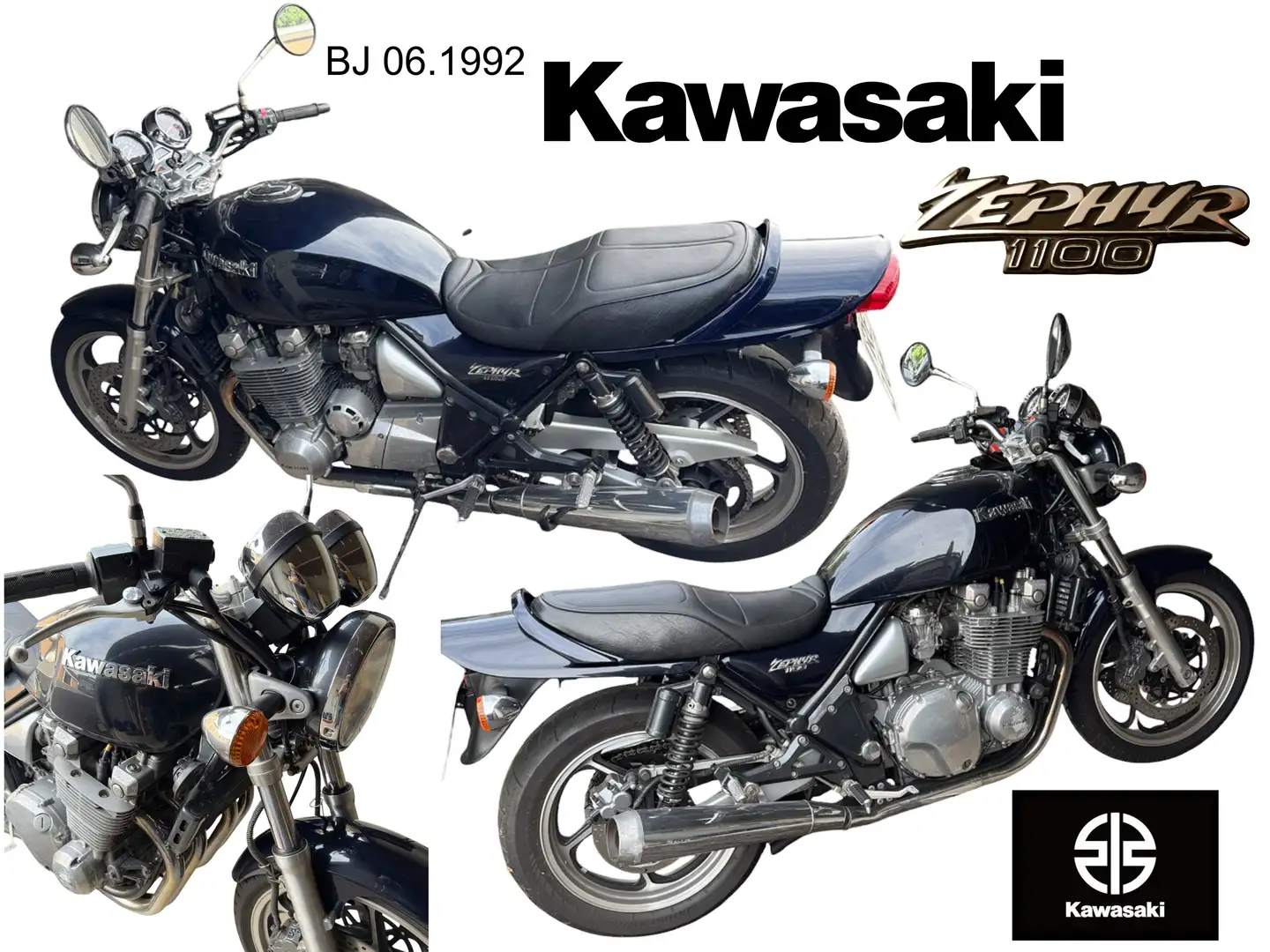 Kawasaki Zephyr 1100 Bleu - 1