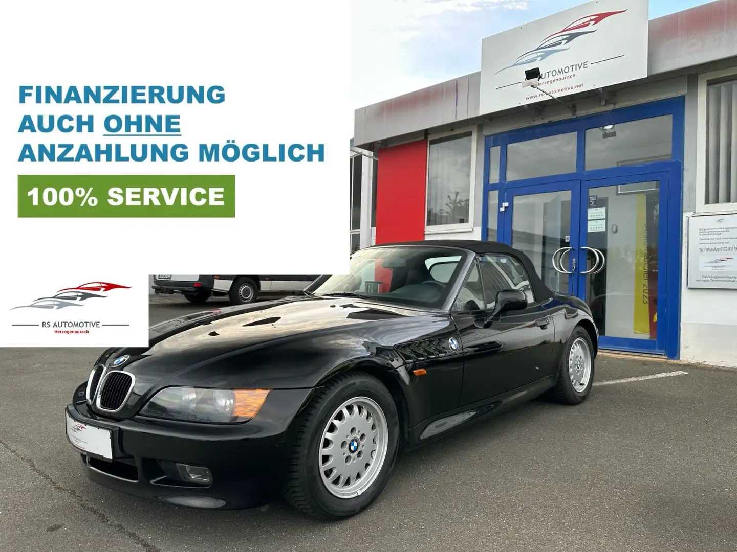 BMW Z3 1.8 Roadster*1.Hd*Leder*eFH*alle KD*Top* Zwart - 1