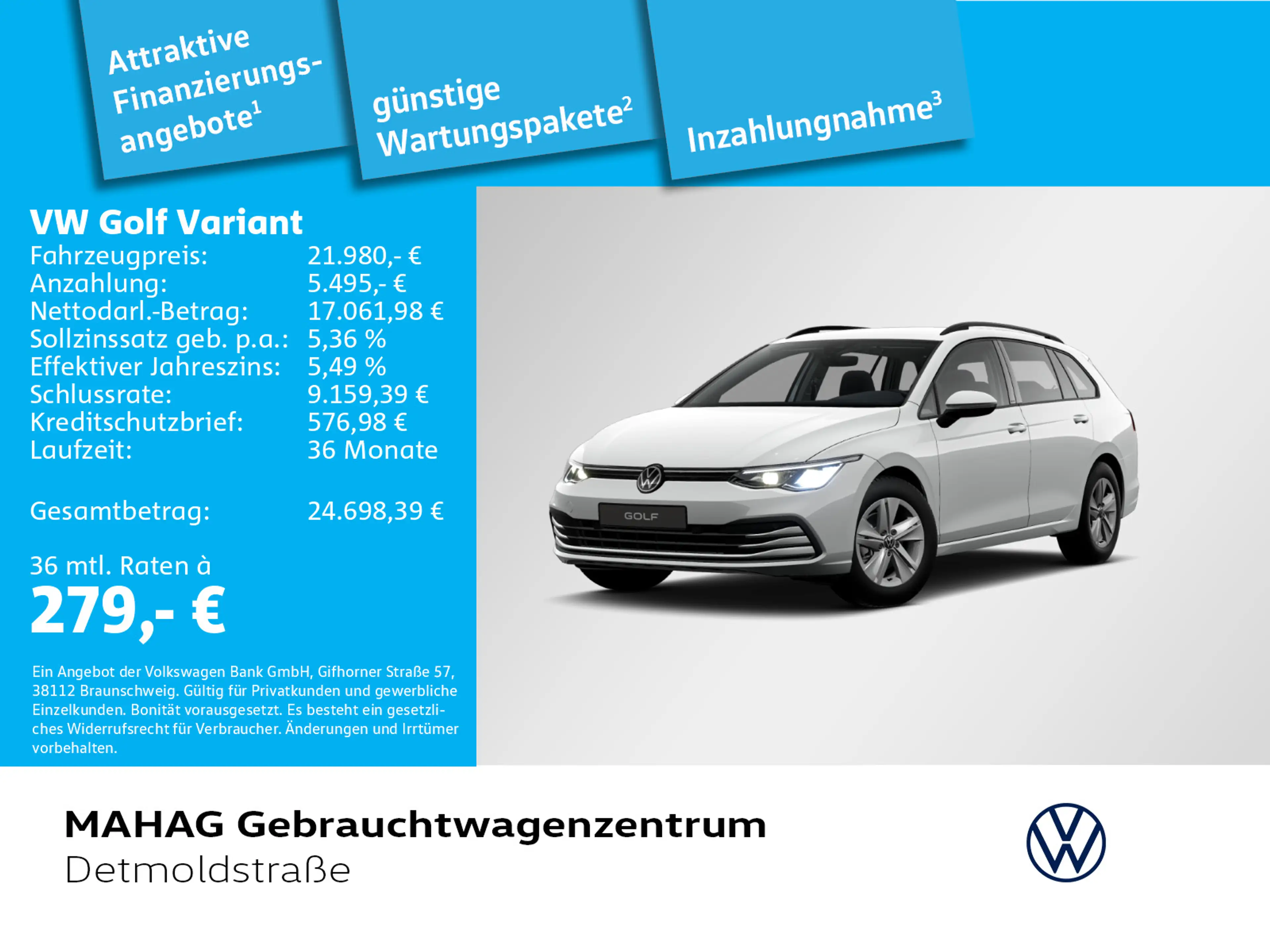 Volkswagen Golf Variant Life 1.5 TSI LED Navi ParkPilot Rea — photo 2