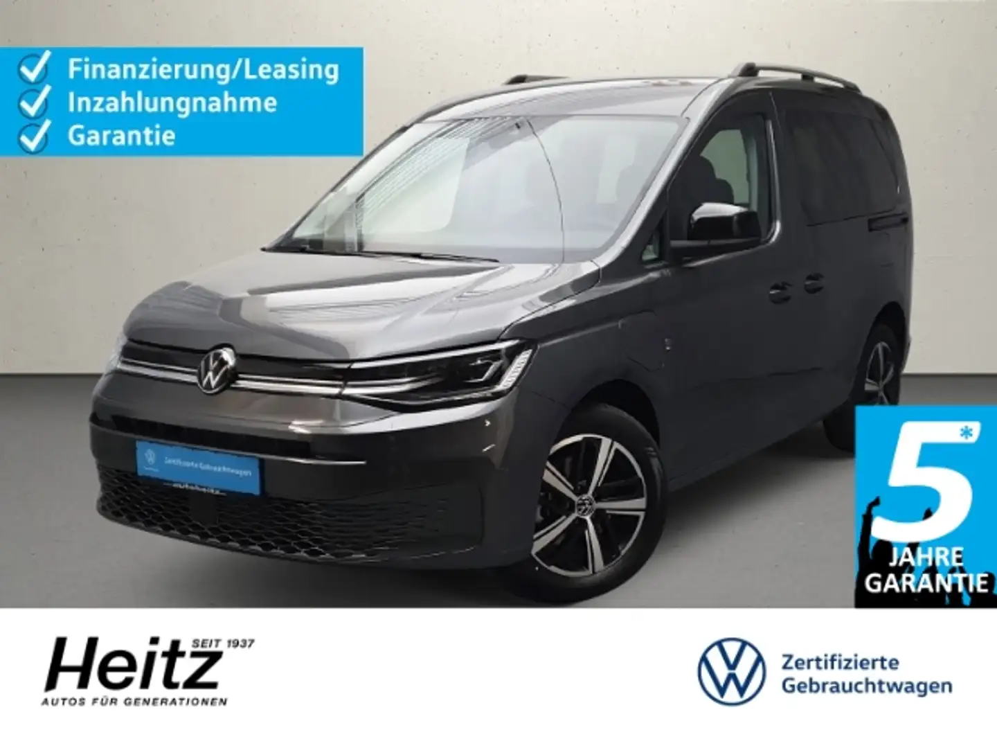 Volkswagen Caddy 1.5 TSI eHybrid DSG GOAL Navi LED ACC AHK Šedá - 1