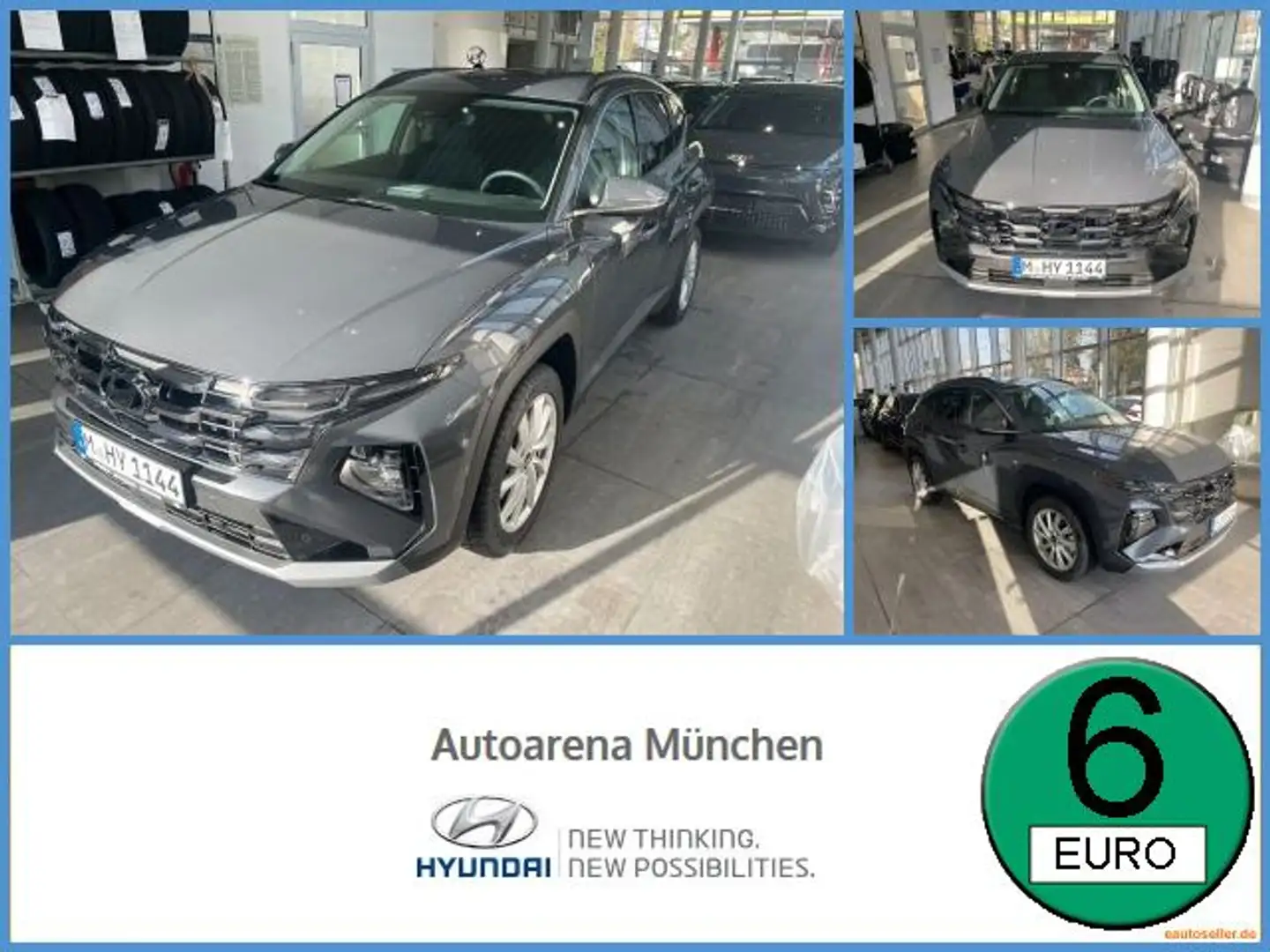 Hyundai TUCSON 1.6 T-GDI Mild-Hybrid Trend FLA SpurH LM Grau - 1