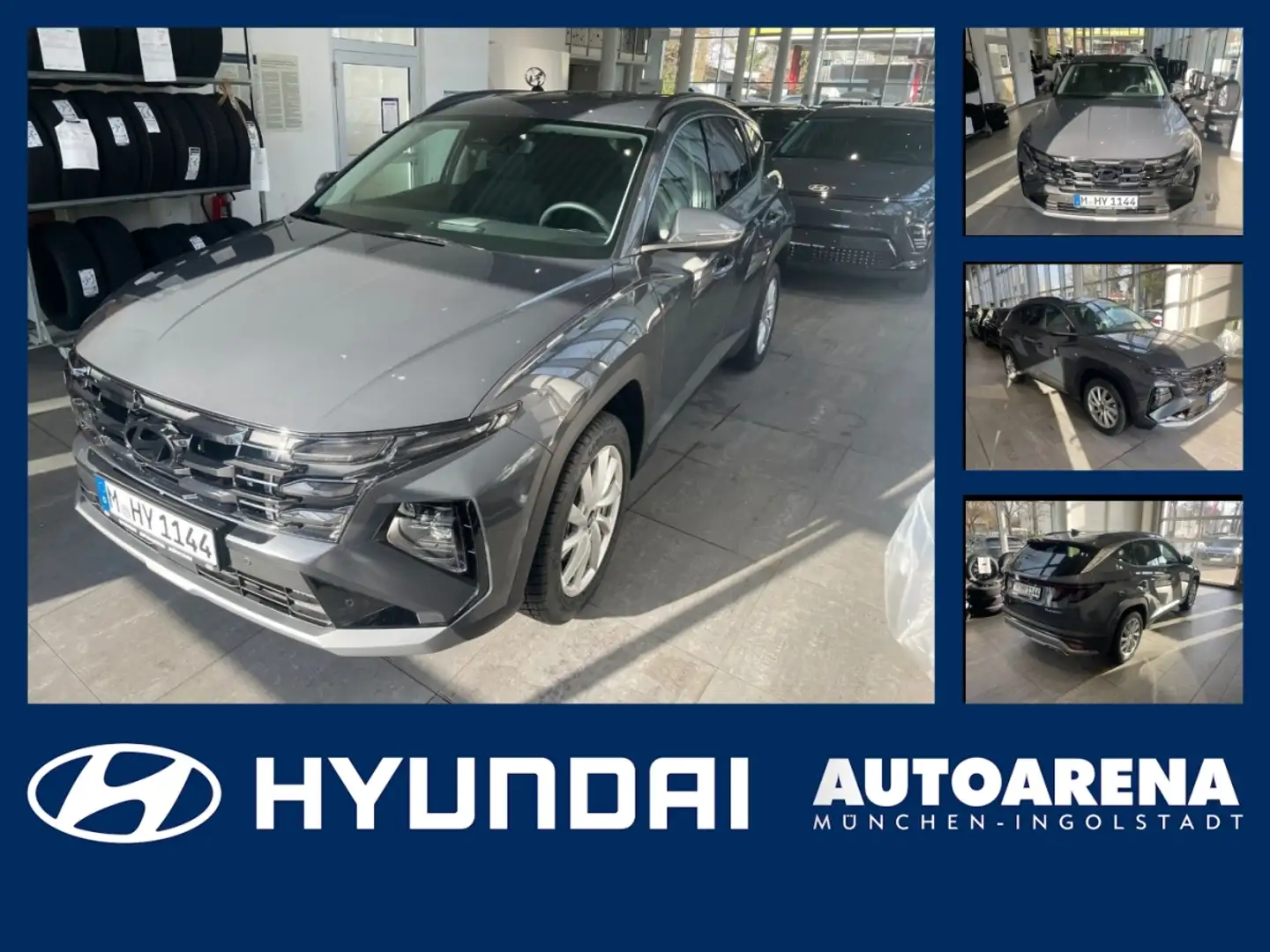 Hyundai TUCSON 1.6 T-GDI Mild-Hybrid Trend FLA SpurH LM Grau - 1