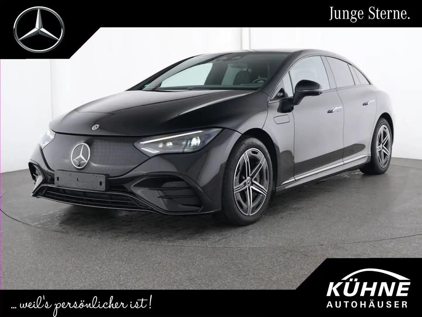 Mercedes-Benz EQE 350 4M AMG Premium Night PanoramaDach+22KW ! Schwarz - 1