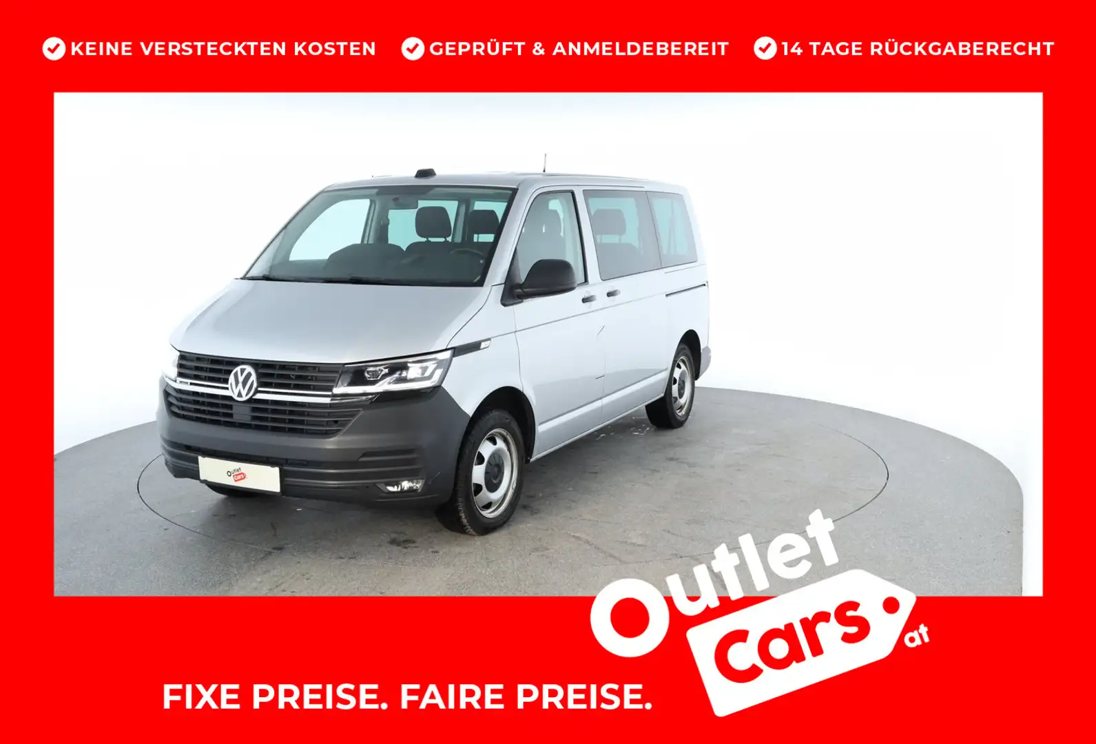 Volkswagen T6.1 Transporter Kombi TDI 4MOTION Срібний - 1