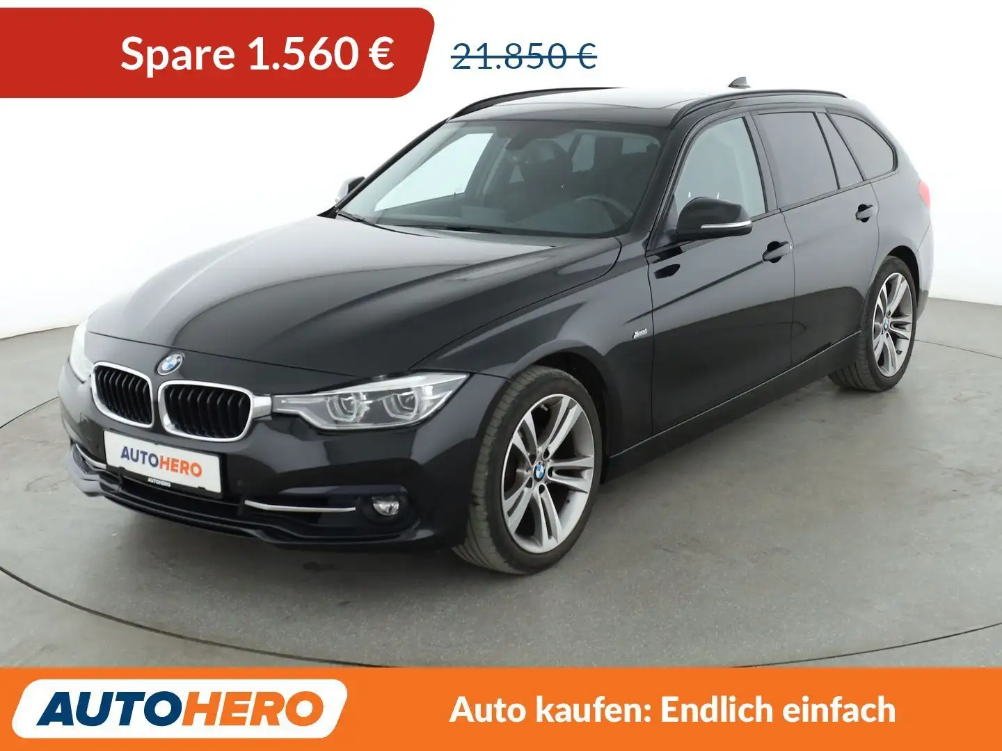 BMW 320 320i Sport Line Aut.*NAVI*LED*PDC*SHZ*TEMPO*ALU* Schwarz - 1