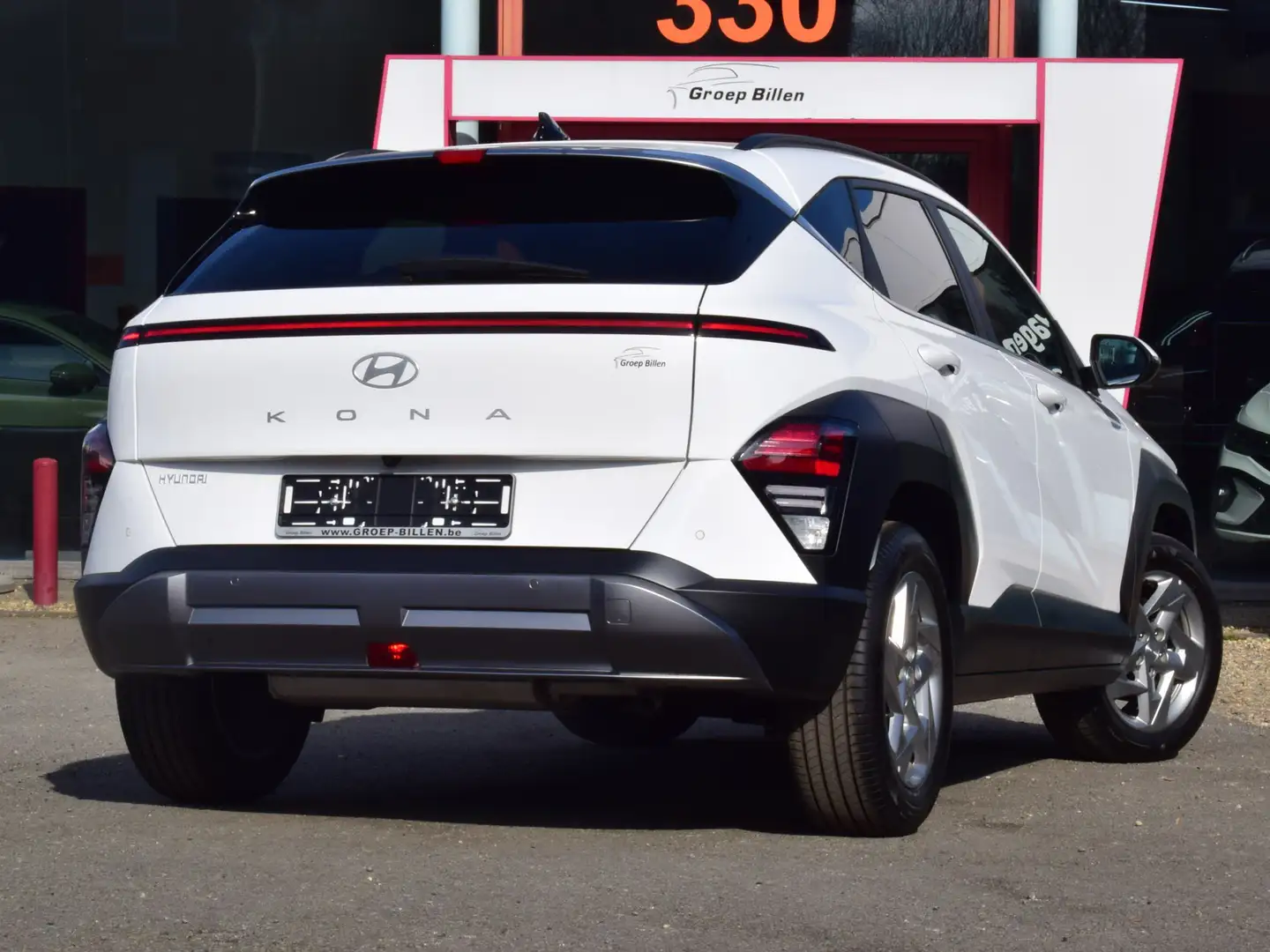 Hyundai KONA 1.0T-GDi 1/2 LEDER - NAVI - LED - CAM - ZETELVERW Wit - 2