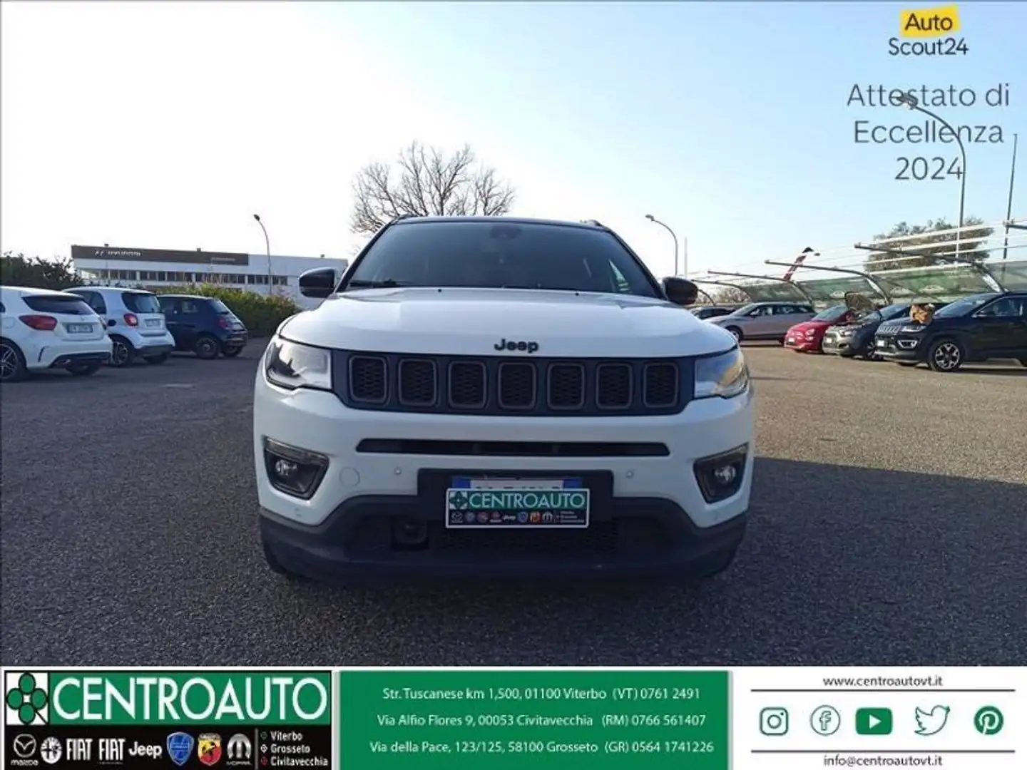 Jeep Compass 1.3 turbo t4 S 2wd 150cv ddct my20 Weiß - 2