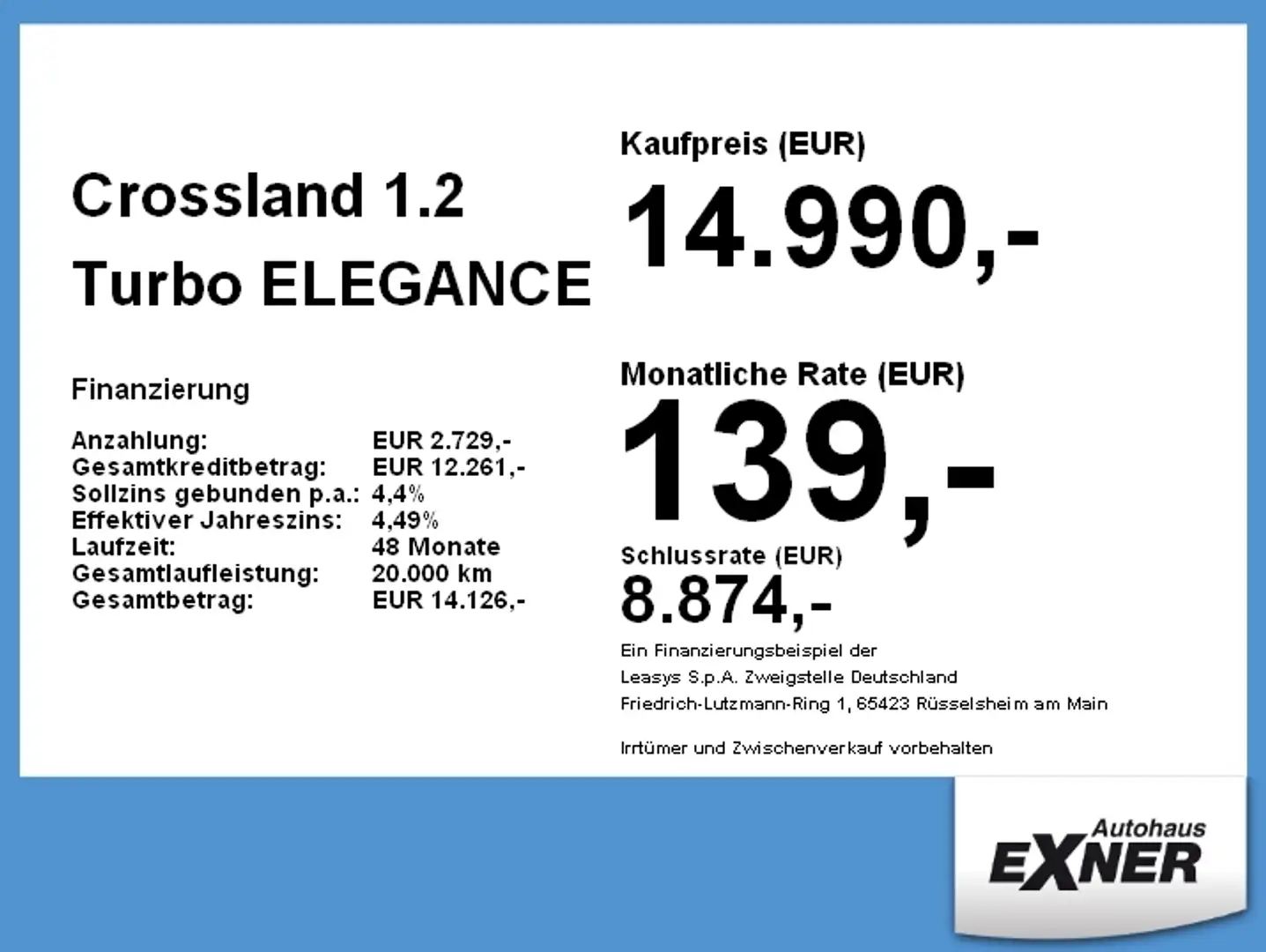 Opel Crossland 1.2 Turbo ELEGANCE LED+SHZ+Winterp.+LM Blanc - 2