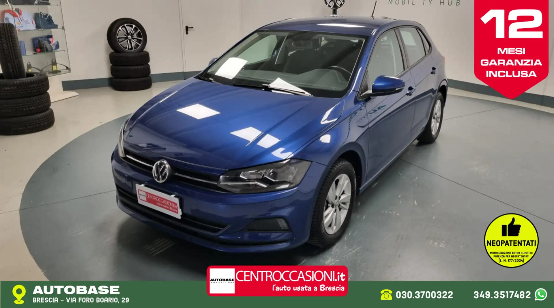 Volkswagen Polo Polo 5p 1.0 tsi Comfortline 95cv Blauw - 1