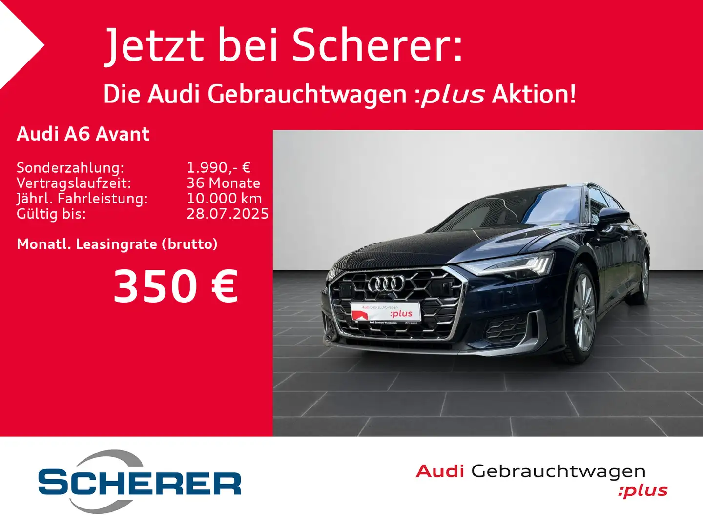 Audi A6 S line 35 TDI/Matrix LED/Anhängerk./S t Blau - 1