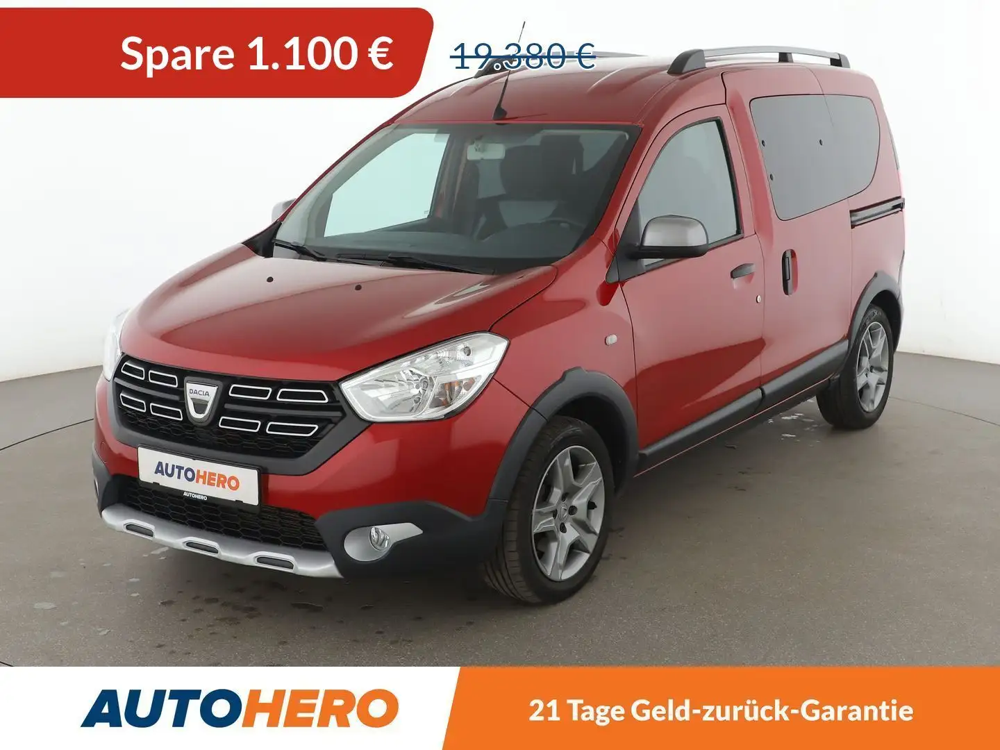 Dacia Dokker 1.3 TCe Stepway Plus*NAVI*PDC*SHZ*KLIMA*TEMPO* Rouge - 1