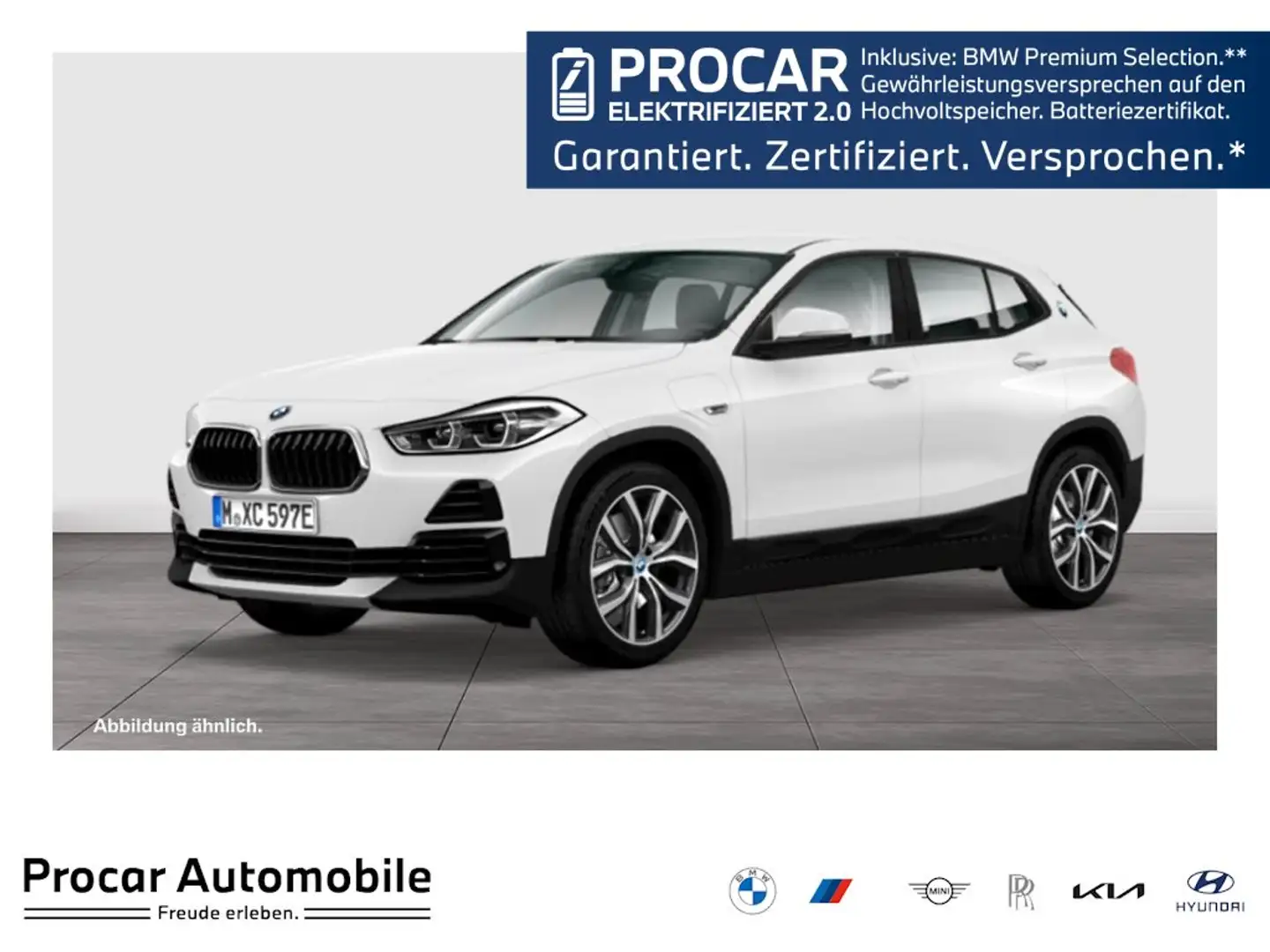 BMW X2 xDrive25e NAVI LED PDC V+H DAB Parkass. LM Blanc - 1