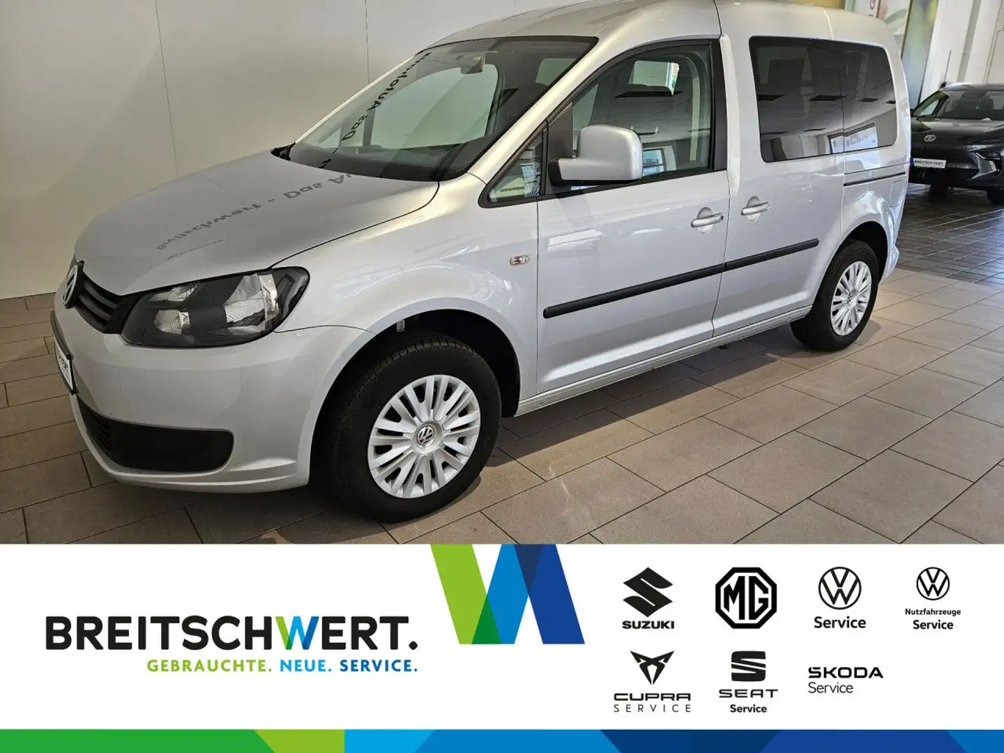 Volkswagen Caddy 1.6 TDI Soccer DSG behindertengerecht Rampe Silver - 1