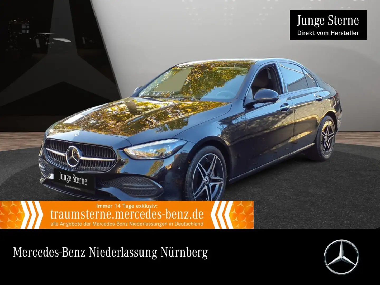Mercedes-Benz C 300 d 4M AVANTG+NIGHT+PANO+STHZG+BURMESTER+9G Schwarz - 1