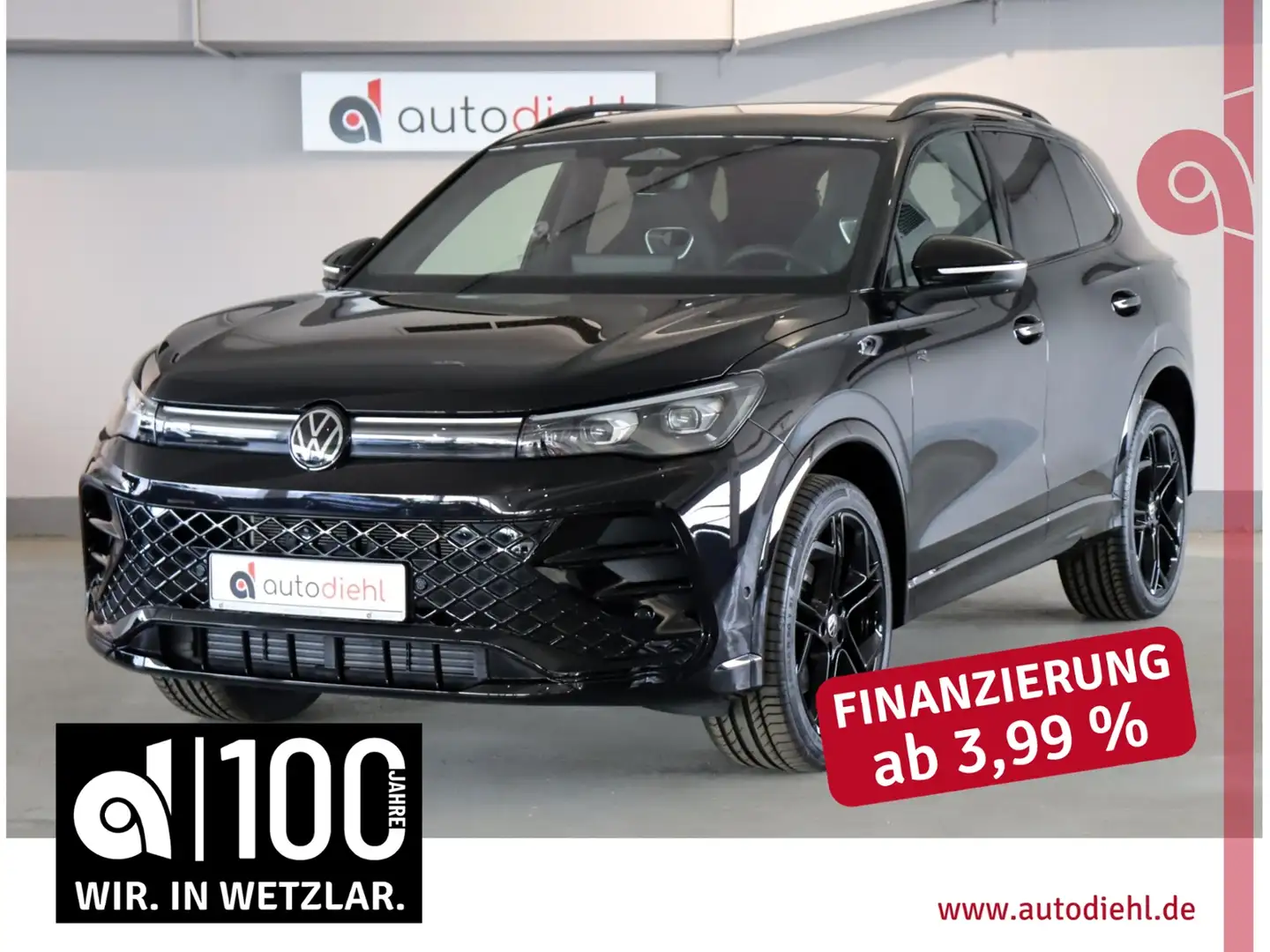 Volkswagen Tiguan 2,0 TDI DSG 4Motion R-Line *AHK*PANO Schwarz - 1