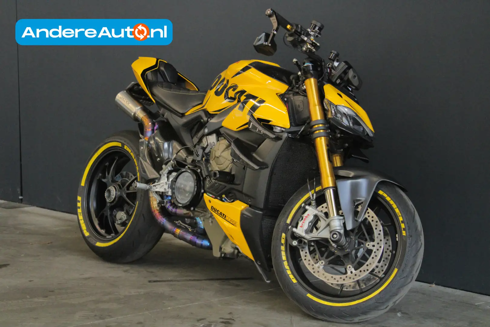 Ducati Streetfighter V4 S |NL motor|recent onderhouden|carbon|Vandemon Galben - 1
