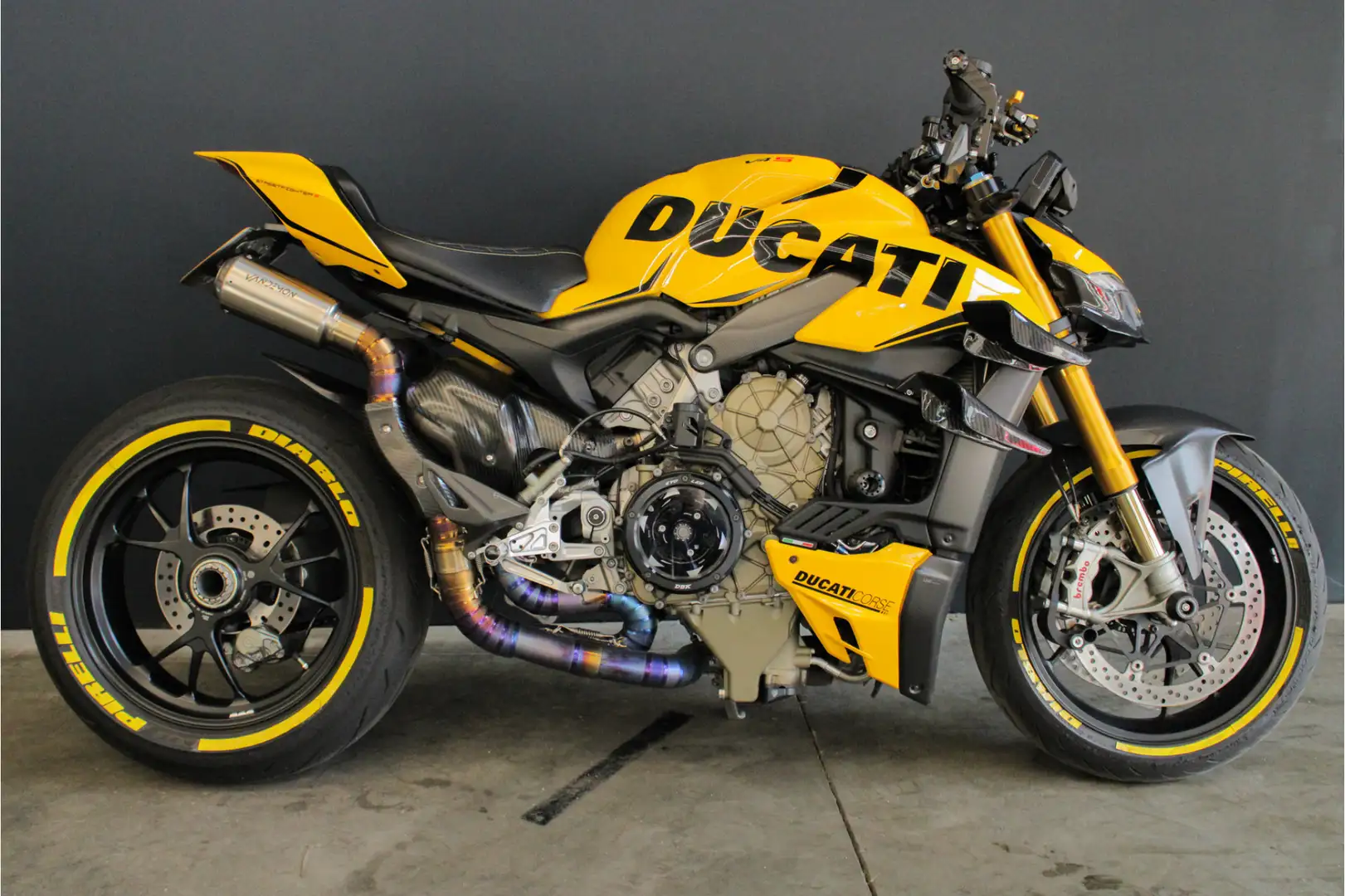 Ducati Streetfighter V4 S |NL motor|recent onderhouden|carbon|Vandemon Galben - 2