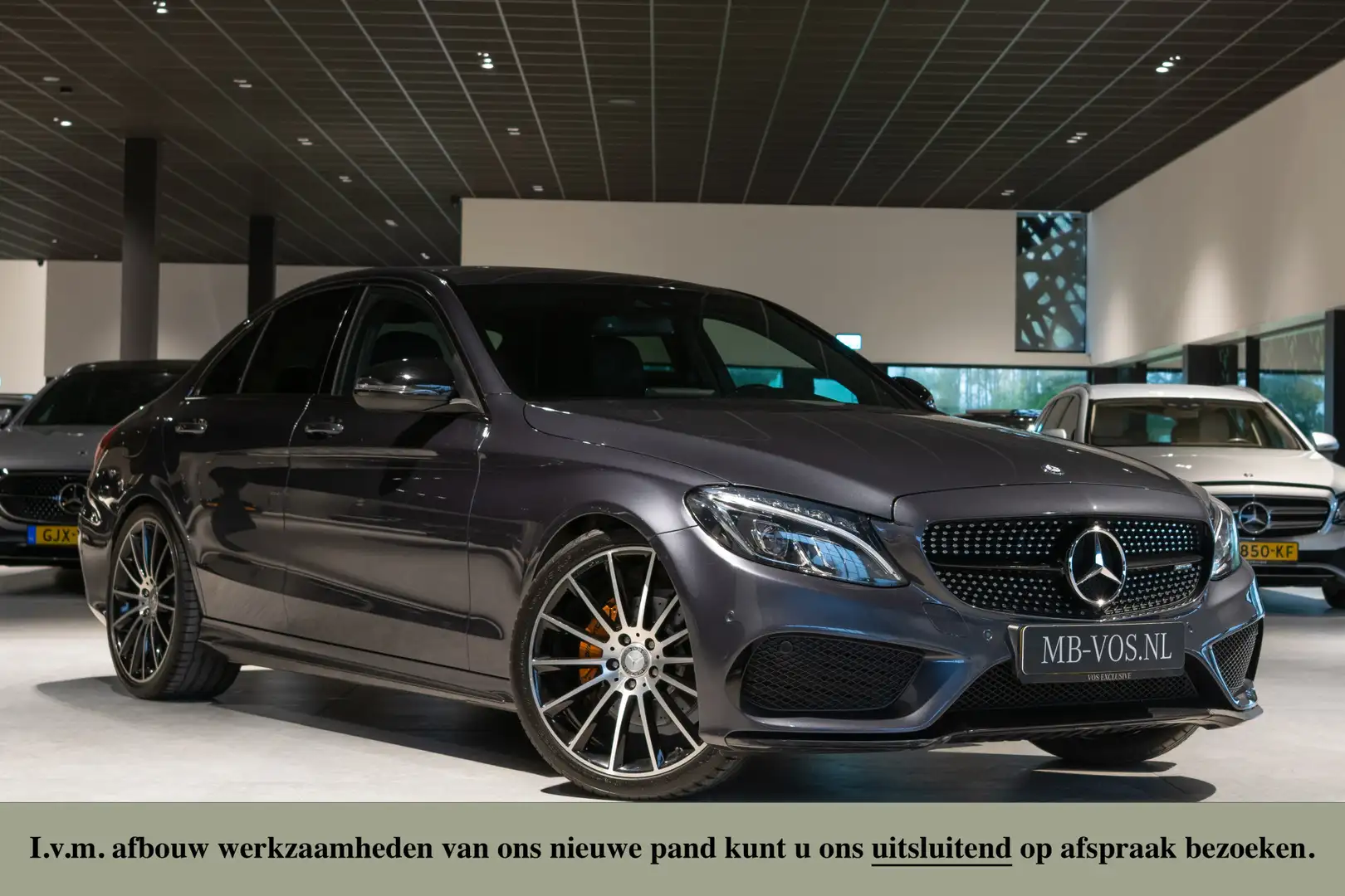 Mercedes-Benz C 200 AMG Leder|Carbon|Burmester|20"|ILS|Comand|Sfeerver Gris - 2
