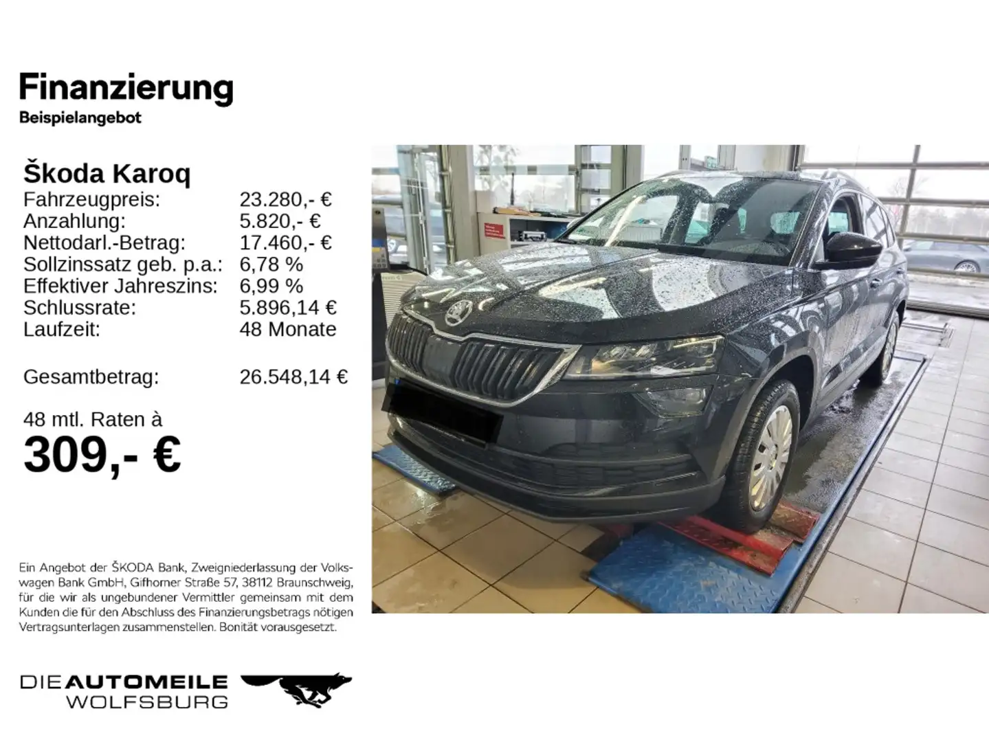 Skoda Karoq 1.5 TSI DSG Clever LED/Kessy/AHK Schwarz - 2