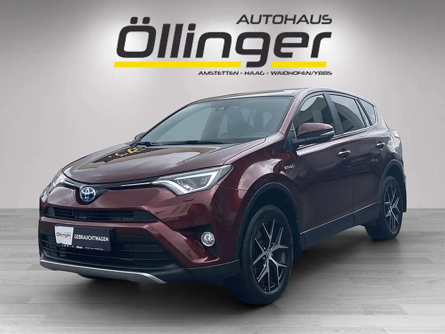 Toyota RAV 4 RAV4 2,5 Hybrid Lounge 4WD Aut. Rood - 1